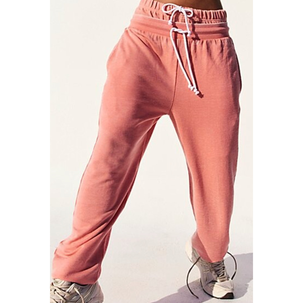 NEW FREE PEOPLE FP MOVEMENT GUAVA PLAYBOOK SWEATPANTS JOGGER PANTS SZ L - Picture 3 of 8